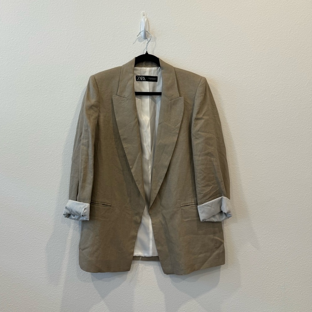 Zara Linen Blazer
